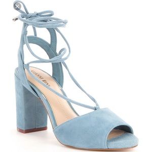 Gianni Bini suede blue heels